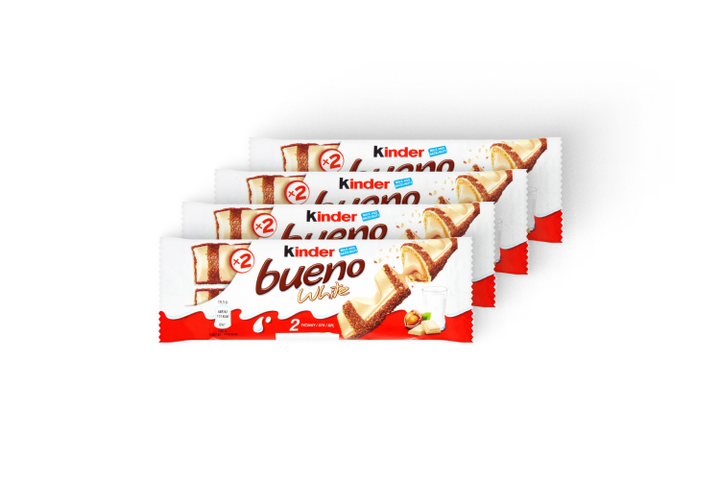 4x Kinder Bueno fehércsokoládés 39 g