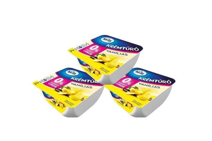 3x Milli Vanilla Cream Cheese without Added Sugar and with Sweeteners 90 g