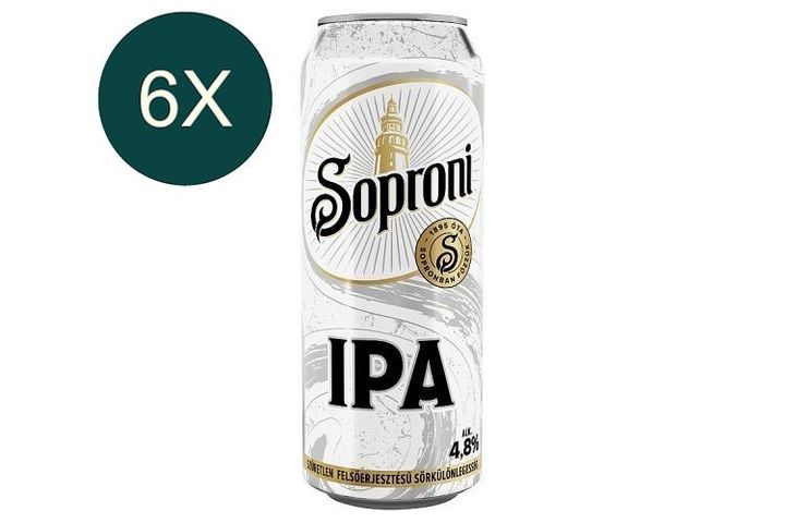 6x Soproni Óvatos Duhaj IPA Unfiltered Top-Fermented Beer Speciality 4,8% 500 ml