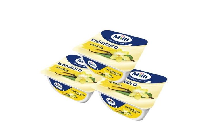 3x Milli Vanilla Cottage Cheese Cream 90 g