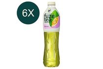 6x FuzeTea energiamentes, szénsavmentes maracujaízű üdítőital zöld tea kivonattal 1,5 l