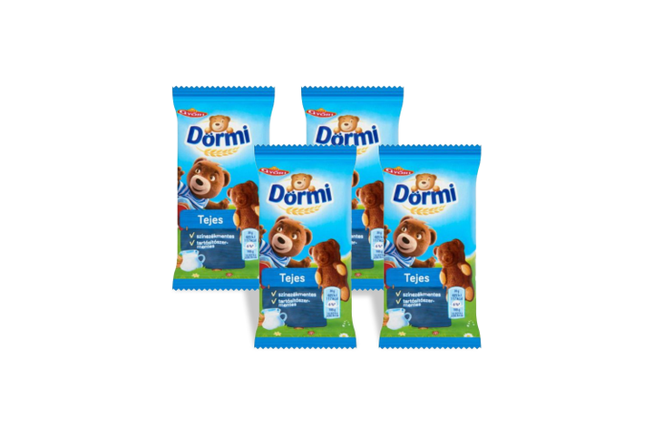 4x Dörmi Soft Sponge Cake Filled with Milk Cream 30 g