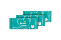 3x Pampers New Baby Wipes 1 Packs '= 52 Wipes | 1 packet