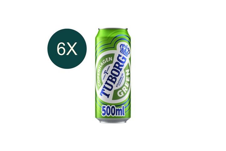 6x Tuborg világos sör 4,6% 0,5 l