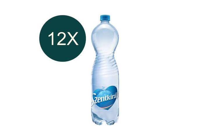 12x Szentkirályi szén-dioxiddal dúsított természetes ásványvíz 1500 ml