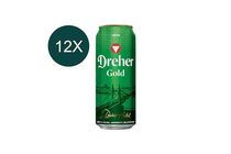 12x Dreher Gold minőségi világos sör 5% 0,5 l