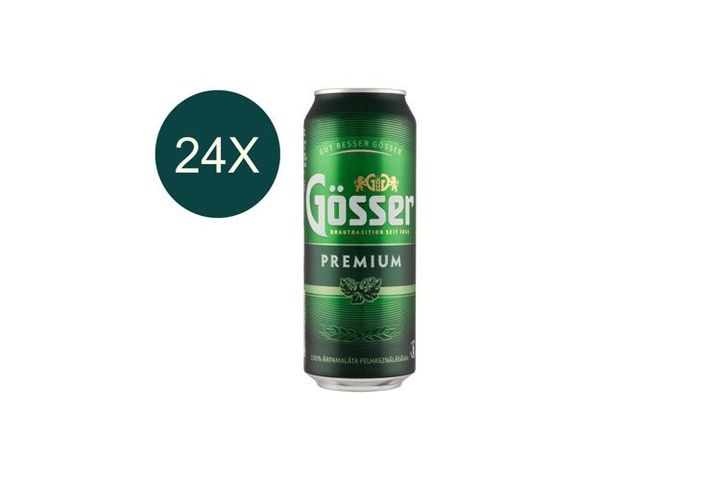 24x Gösser Premium minőségi világos sör 5,0% 500 ml