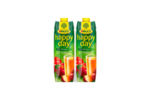 2x Happy Day Drink apple 100% | 1 l