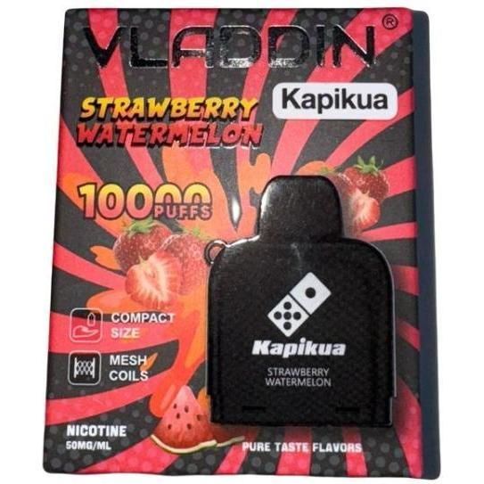 Cartucho Vladdin Kapikua Strawberry Watermelon 10000 Puffs 1 Unidad