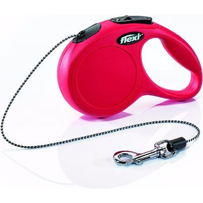 Flexi New CLASSIC, tape leash, S: 5 m, red