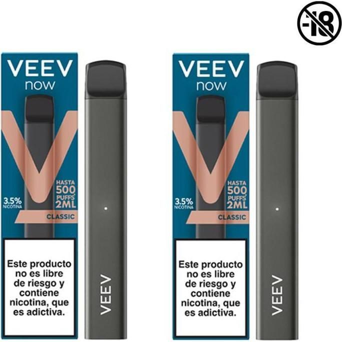 Vape Veev Now Classic 500 Puffs 3.5% Nicotina 2 Unidades