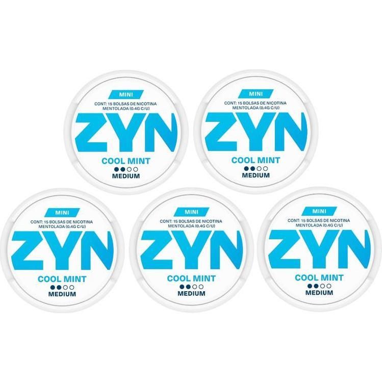 Bolsas Zyn Cool Mint Medium 5 Unidades