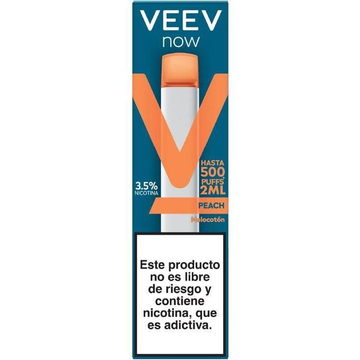 Vape Veev Now Peach 500 Puffs 3.5% Nicotina 1 Unidad