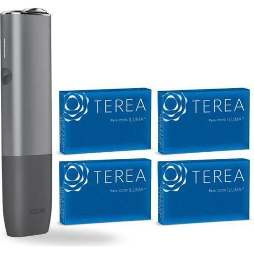 Kit Iqos Iluma One Pebble Grey + 4 Cajetillas Terea Blue 1 Unidad