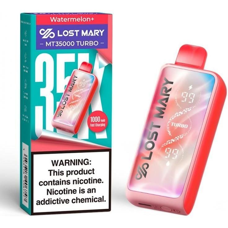 Vape Desechable Lost Mary sabor Watermelon ice 35000 puffs 1 Unidad
