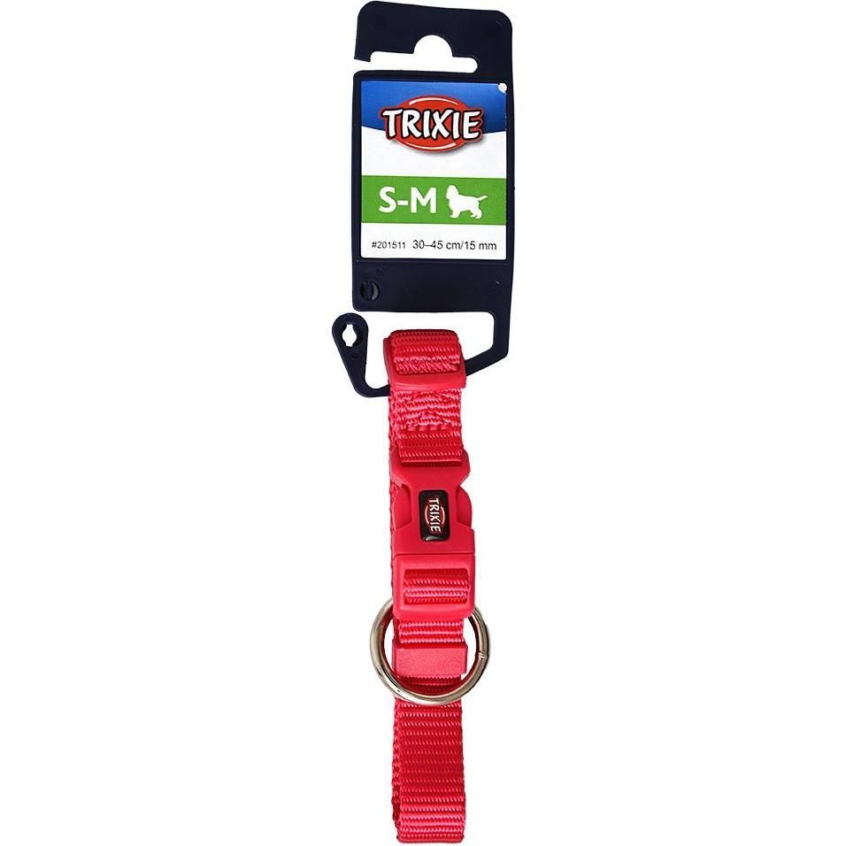 Premium collar, S–M: 30–45 cm/15 mm, fuchsia