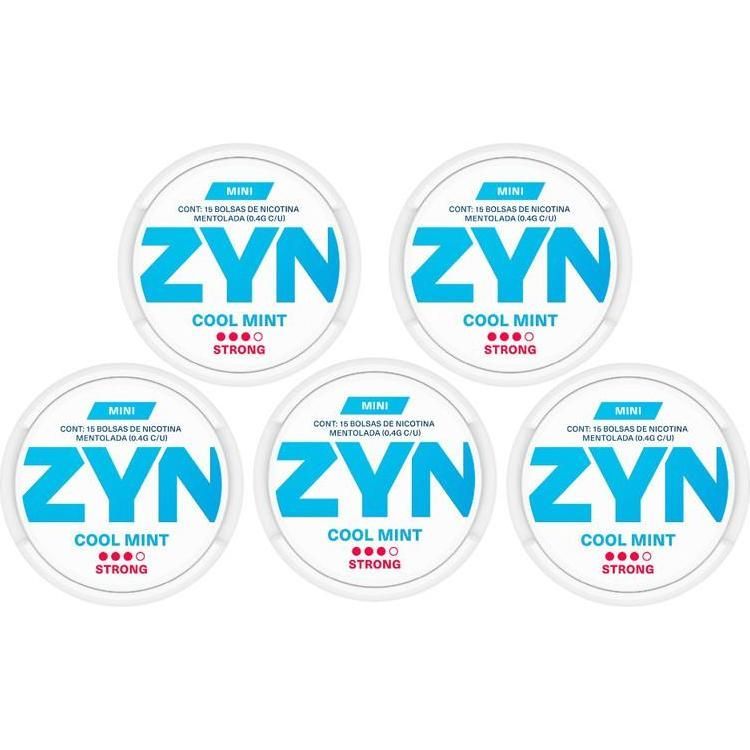 Bolsas Zyn Cool Mint Strong 5 Unidades