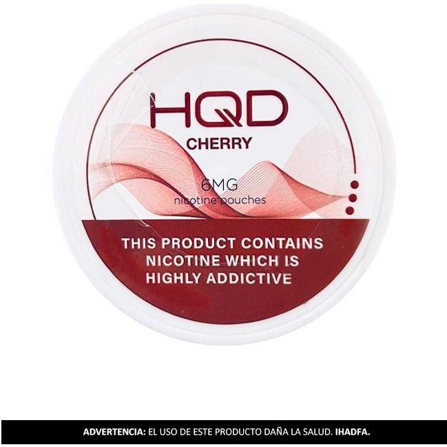 Bolsas De Nicotina Cherry Hqd 6Mg 1 Unidad