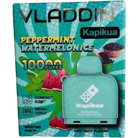 Cartucho Vladdin Kapikua Peppermint Watermelon Ice 10000 Puffs 1 Unidad