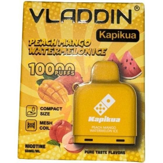 Cartucho Vladdin Kapikua Peach Mango Watermelon Ice 10000 Puffs 1 Unidad