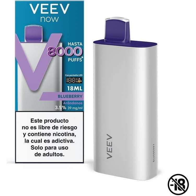 Vaporizador Veev Now 8000 Puffs Blueberry