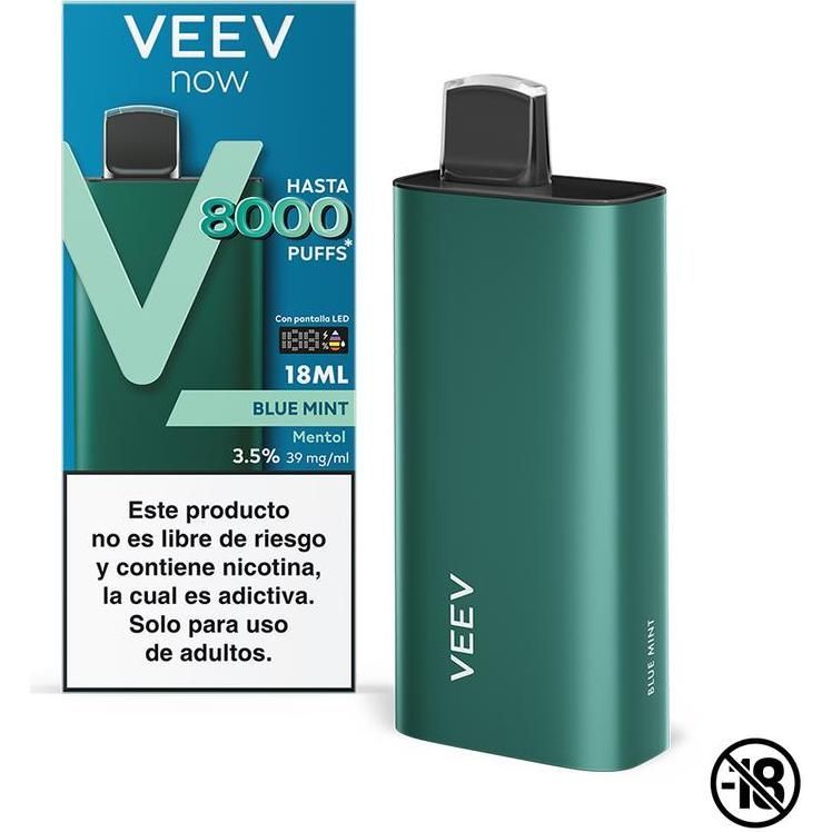 Vaporizador Veev Now 8000 Puffs Blue Mint