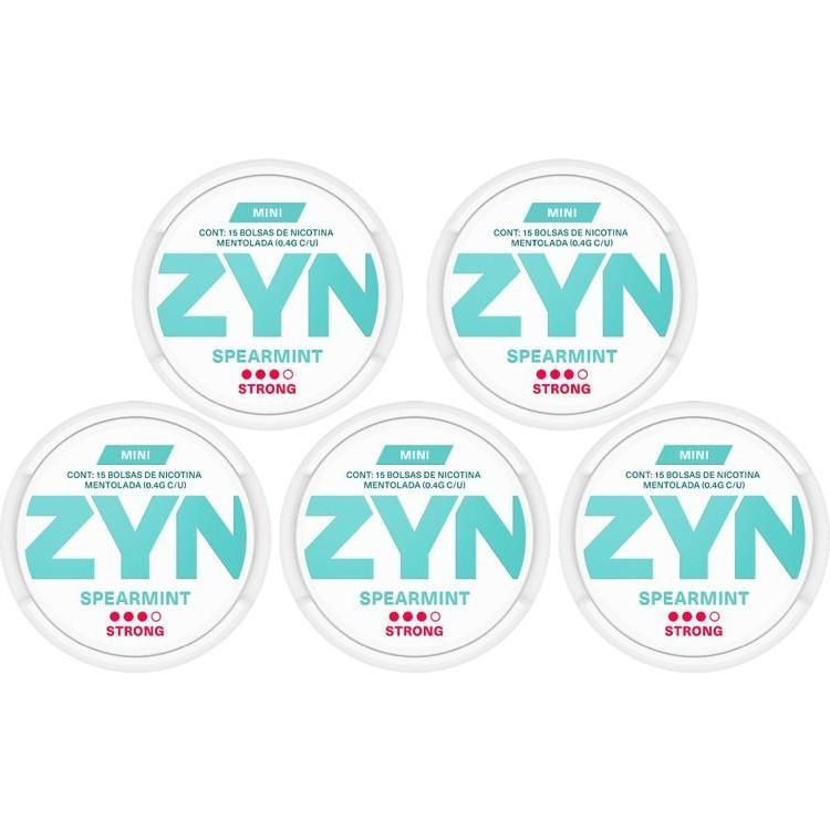Bolsas Zyn Spearmint Strong 5 Unidades