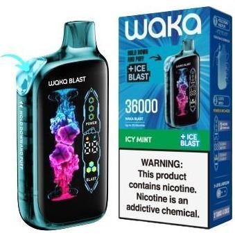 Vape Desechable Waka Icy Mint +Ice Blast 5% 36.000 Puffs