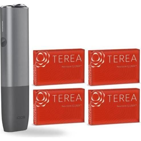 Kit Iqos Iluma One Pebble Grey + 4 Cajetillas Terea Sienna 1 Unidad
