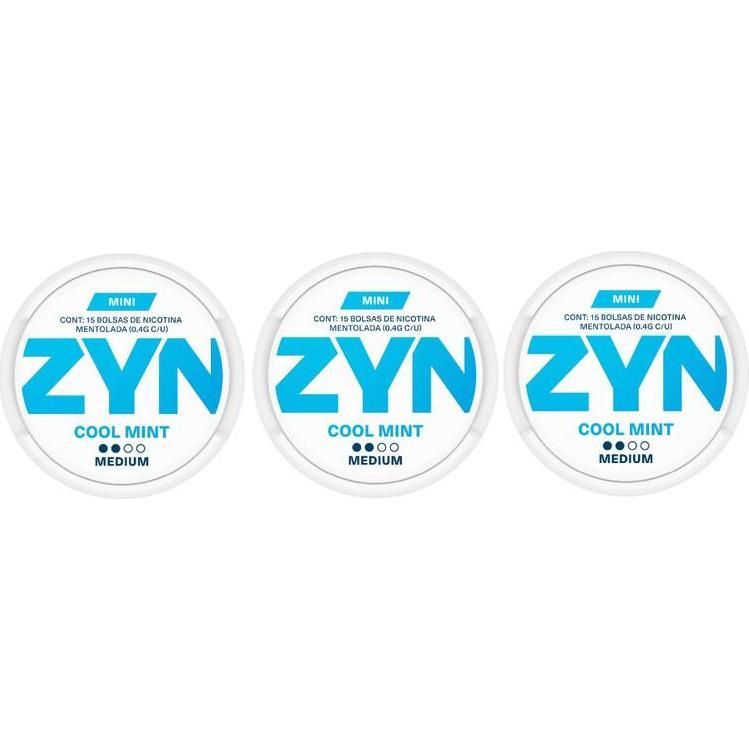Bolsas Zyn Cool Mint Medium 3 Unidades