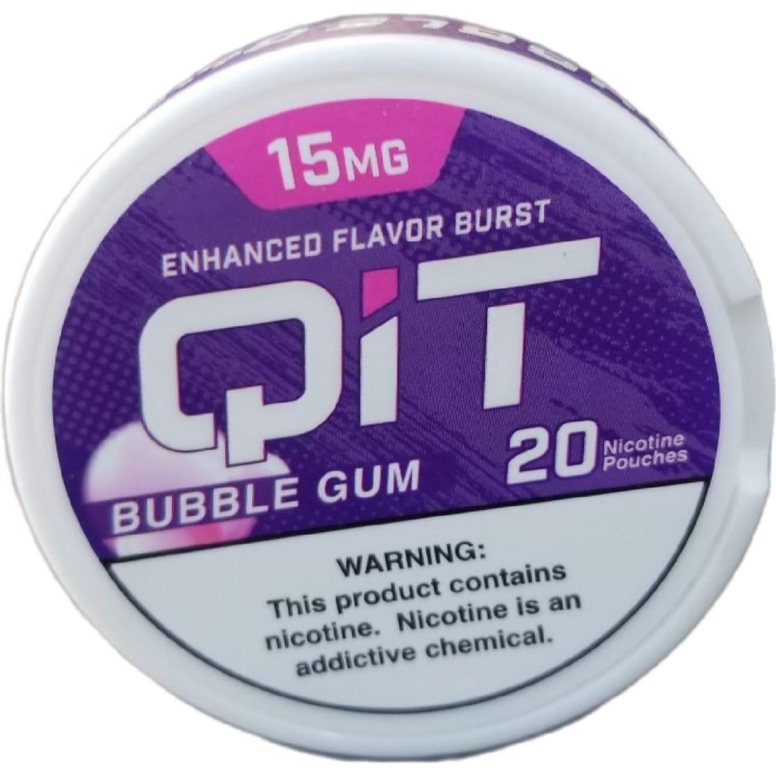 Pouches Qit Bubble Gum 15 De Nicotina 1 Unidad