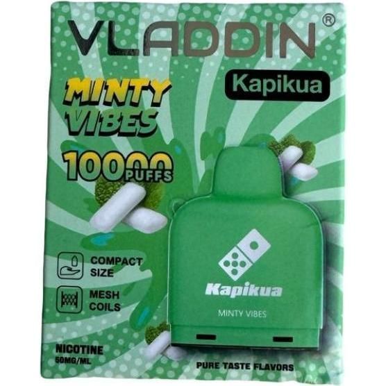 Cartucho Vladdin Kapikua Minty Vibes 10000 Puffs 1 Unidad