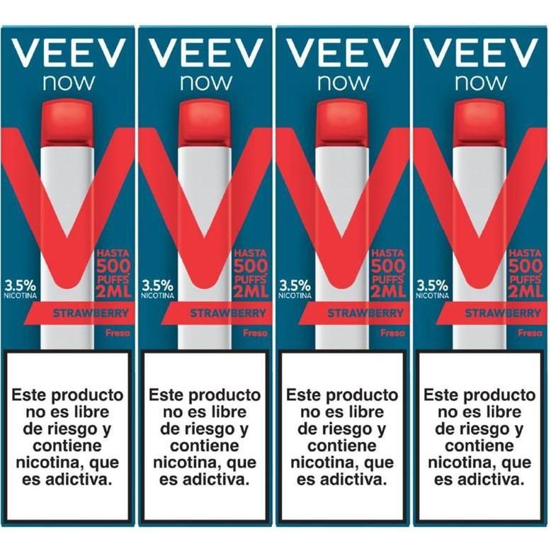 Vaporizador Veev Now Watermelon 500 Puffs 2 ml 4 Unidades