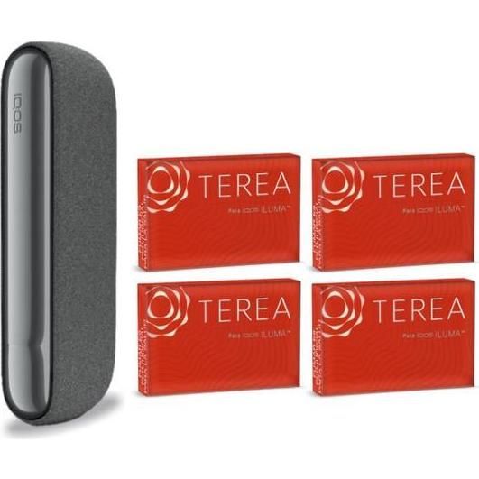 Kit Iqos Iluma Pebble Grey + 4 Cajetillas Terea Sienna 1 Unidad