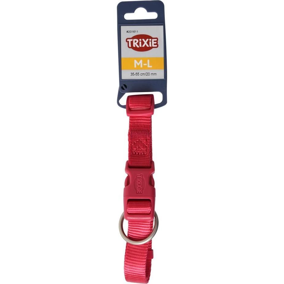 Premium collar, M–L: 35–55 cm/20 mm, fuchsia