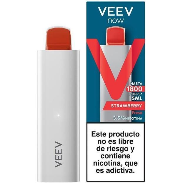 Vaporizador Veev Now 1800 Puffs Strawberry