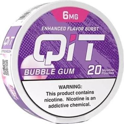 Pouches Qit Bubble Gum 6 mg De Nicotina 20 Unidades