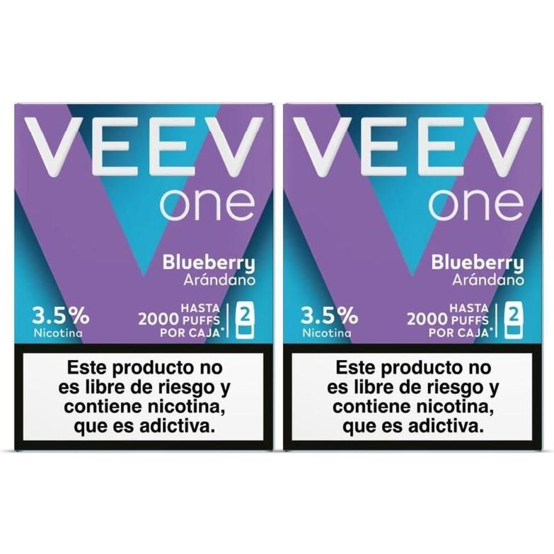 Pod Veev One Blueberry 2000 Puffs 3.5% Nicotina 2 Unidades