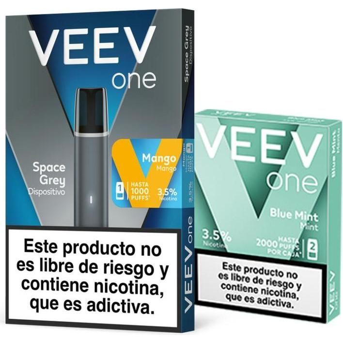 Kit Veev One Mango + 2 Pods Blue Mint 3000 puffs 3.5% Nicotina 1 Unidad