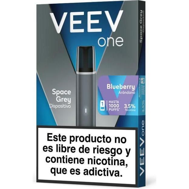 Dispositivo Veev One Space Grey + Vape 1000 Puffs Bluberry