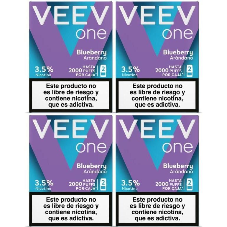 Pod Veev One Blueberry 2000 Puffs 3.5% Nicotina 4 Unidades