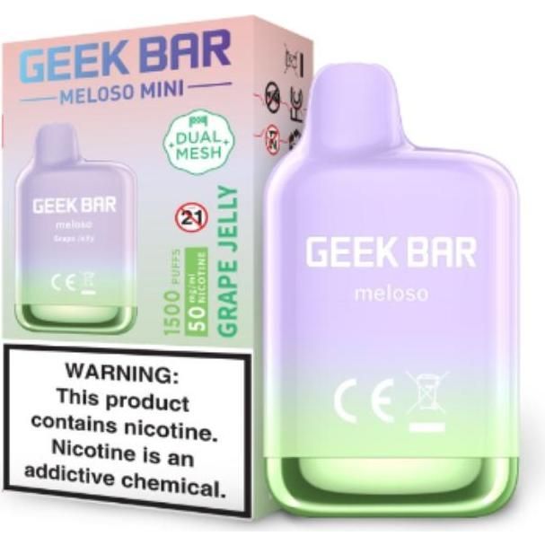 Vaporizador Geek Bar Meloso Mini 1500 Puffs Grape Jelly