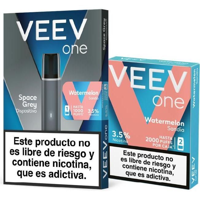 Vape Recargable Veev One + 3 Pod Watermelon 3000 puffs 3.5% Nicotina