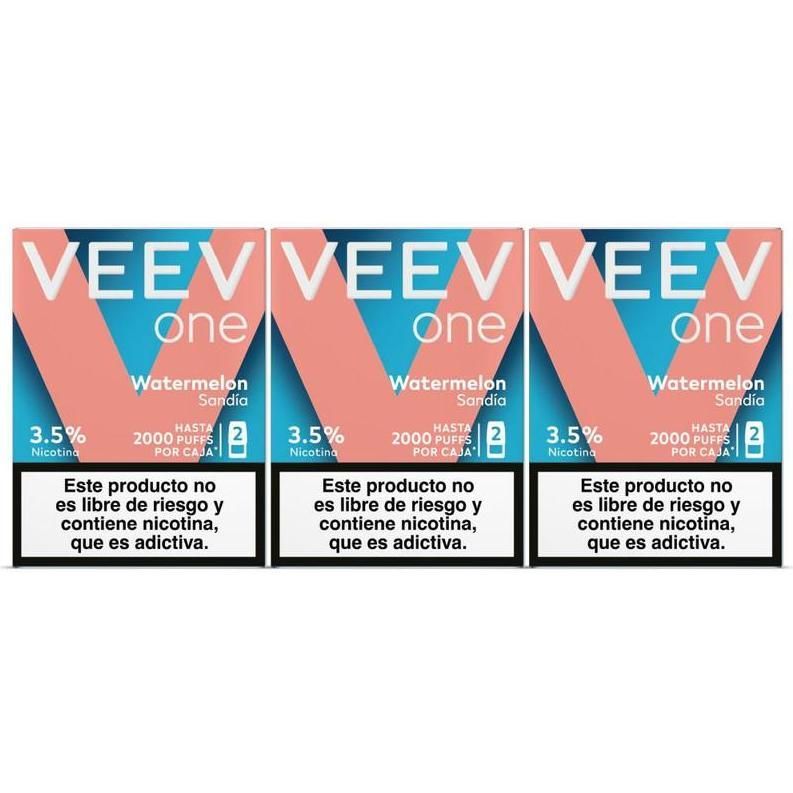 Pod Veev One Watermelon 2000 Puffs 3.5% Nicotina 3 Unidades