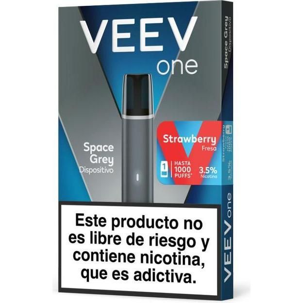 Dispositivo Veev One Space Grey + Vape 1000 Puffs Strawberry