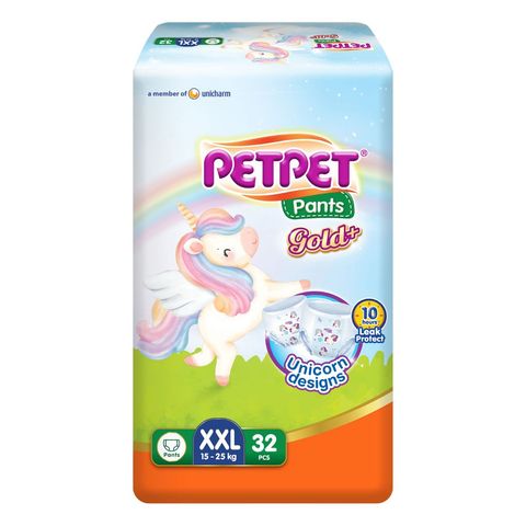 Petpet Pants Gold+ Super Jumbo Pack XXL (Didi & Friends) 32 Pieces