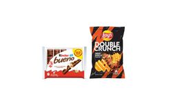 Kinder Bueno T2x3 + Lay's Double Crunch Smokin' Barbecue Potato Chips 170g