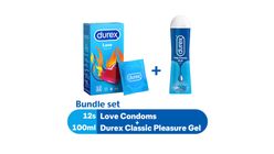 Durex Love Condoms 12pcs + Play Classic Pleasure Gel Lubricant 100ml