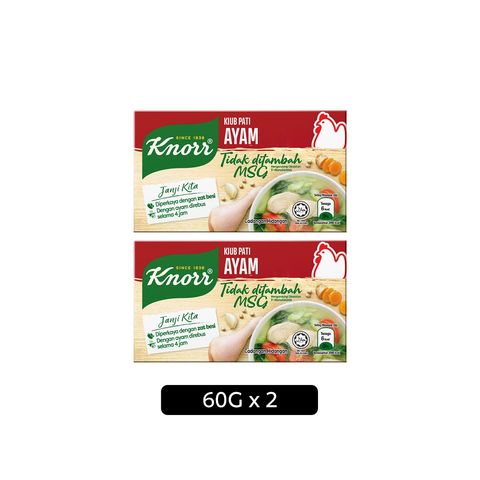 Knorr Seasoning Cube Chicken No Added Msg 60 g (6 cubes x 2)
