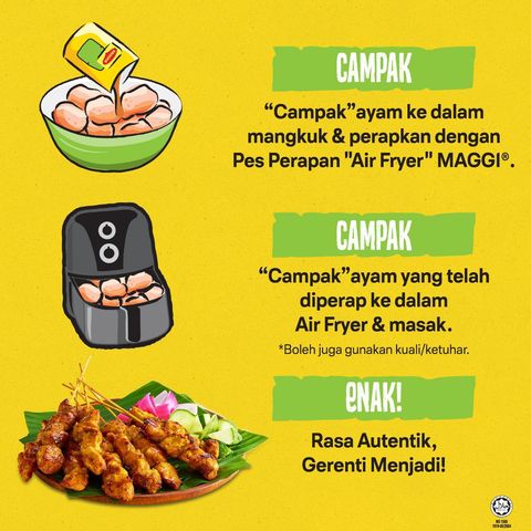 MAGGI Air Fryer Marinade Paste Satay 100g